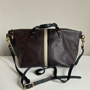 kempton and co devon holdall - oxblood & petite lizard